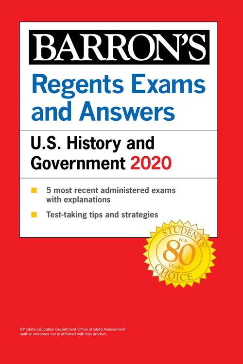 Regents Exams and Answers: U.S. History and Government 2020 (Barron's Regents)