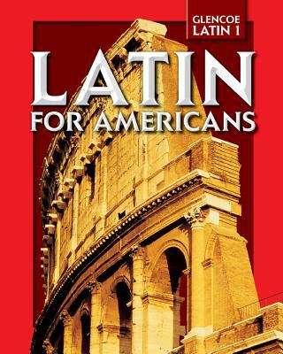 Book cover of Latin for Americans, Glencoe Latin 1