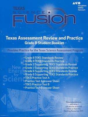 Book cover of Texas Science Fusion, Assessment Review and Practice, Grade 8, Student Booklet (Holt Mcdougal Science Fusion Ser.)