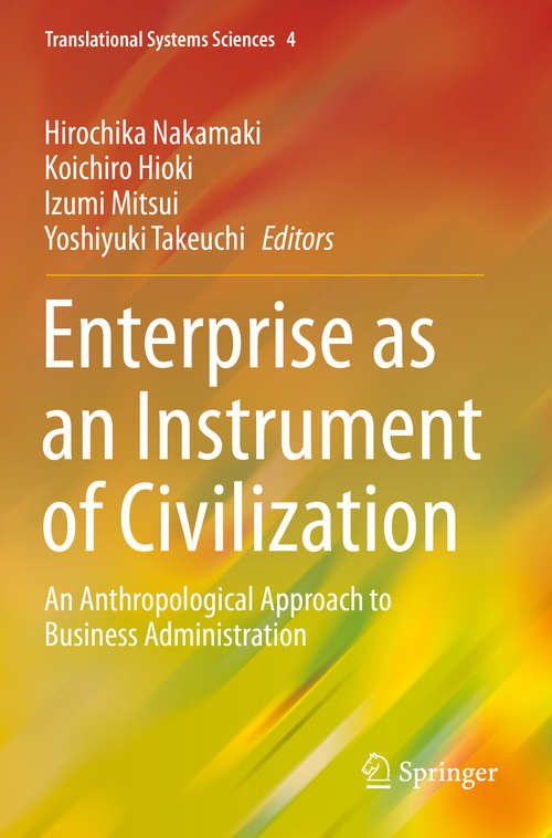 Book cover of Enterprise as an Instrument of Civilization