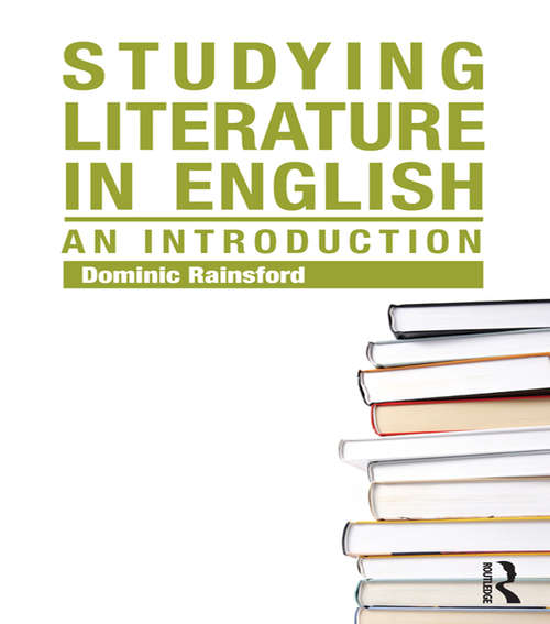 Book cover of Studying Literature in English: An Introduction