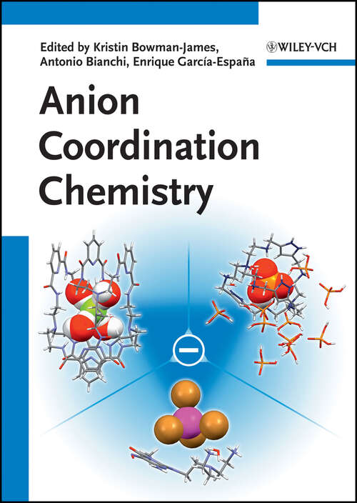 Book cover of Anion Coordination Chemistry