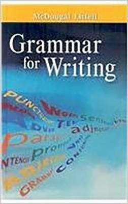 Book cover of Grammar for Writing [Grade 6]