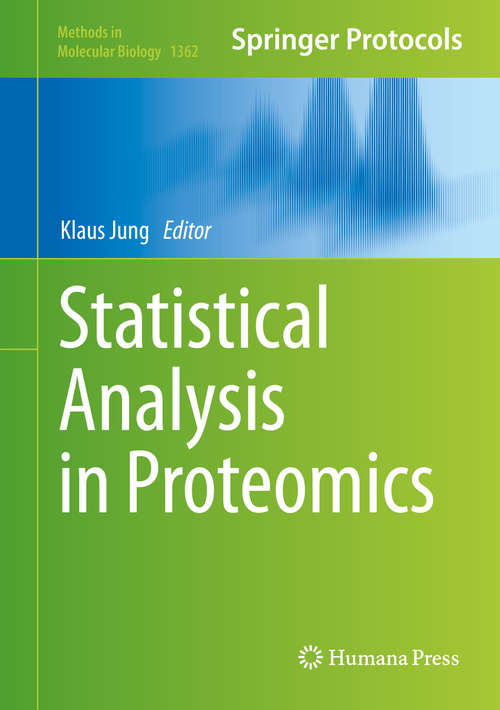 Book cover of Statistical Analysis in Proteomics