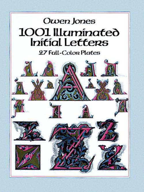 Book cover of 1001 Illuminated Initial Letters: 27 Full-Color Plates