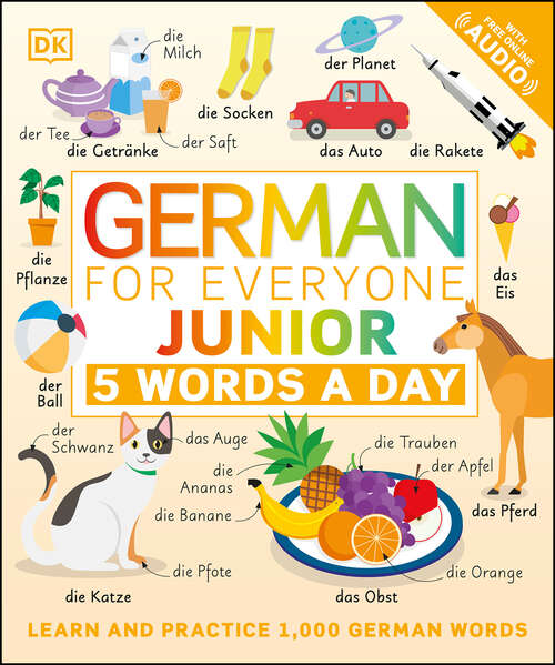 Book cover of German for Everyone Junior: 5 Words a Day (DK 5-Words a Day)