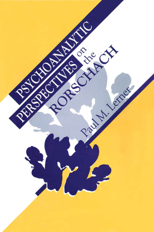 Book cover of Psychoanalytic Perspectives on the Rorschach