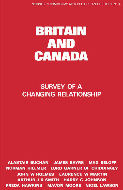 Cover image of Britain and Canada