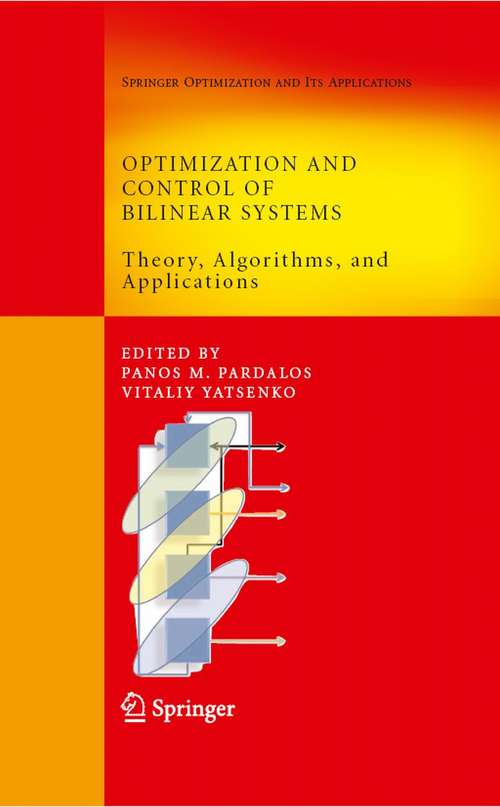 Book cover of Optimization and Control of Bilinear Systems