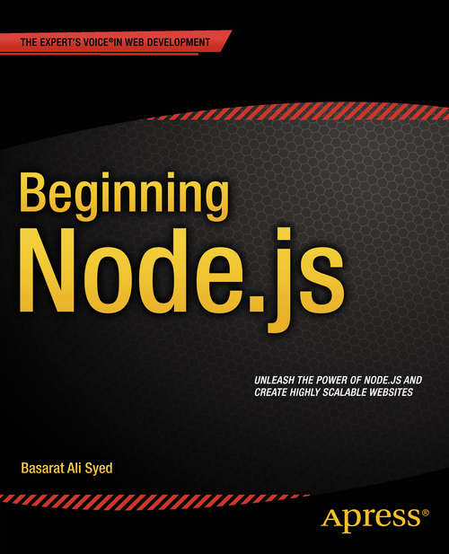 Book cover of Beginning Node.js