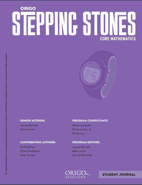 Book cover of ORIGO Stepping Stones, Core Mathematics [Grade 3], Student Journal