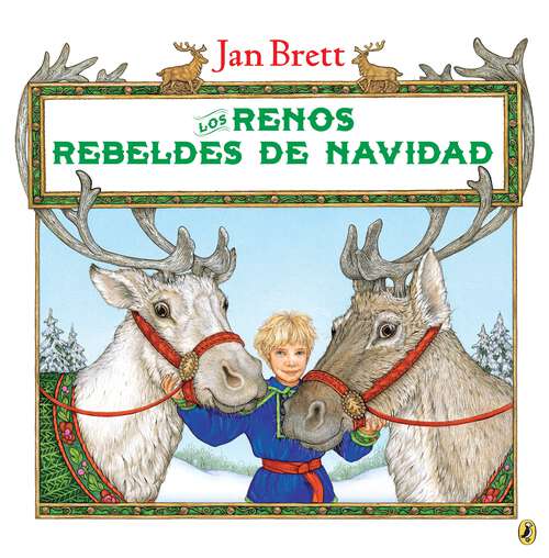 Book cover of Los renos rebeldes de Navidad