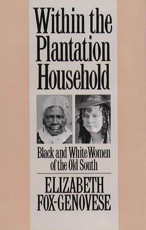 Book cover of Within the Plantation Household