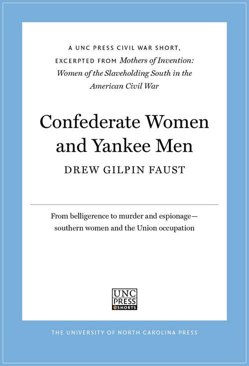 Confederate Women and Yankee Men