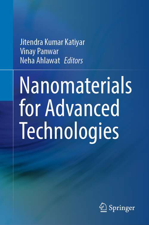 Book cover of Nanomaterials for Advanced Technologies (1st ed. 2022)