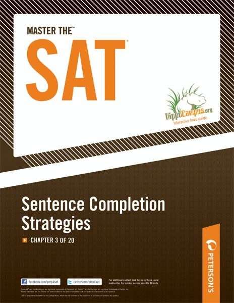Book cover of Master the SAT: Chapter 3 of 20