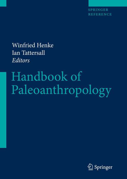 Book cover of Handbook of Paleoanthropology