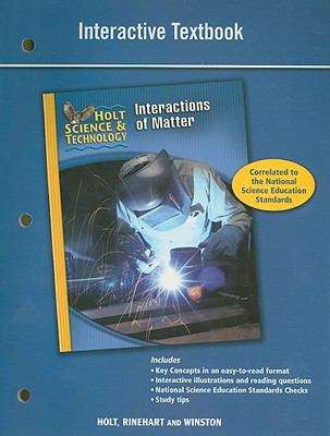 Book cover of Interactions of Matter Interactive Textbook