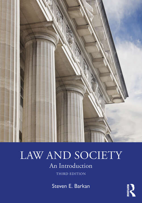 Book cover of Law and Society: An Introduction