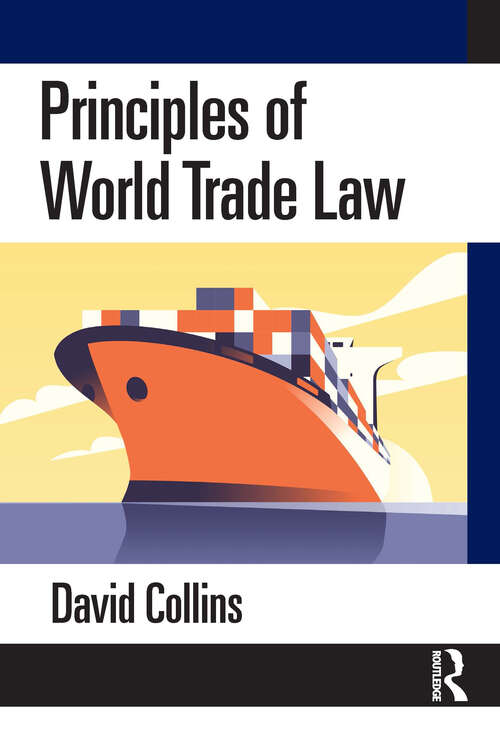 Book cover of Principles of World Trade Law (1)
