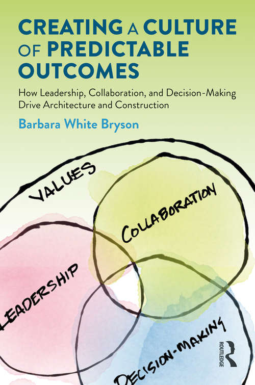 Book cover of Creating a Culture of Predictable Outcomes: How Leadership, Collaboration, and Decision-Making Drive Architecture and Construction