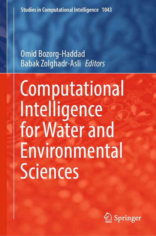 Book cover of Computational Intelligence for Water and Environmental Sciences (1st ed. 2022) (Studies in Computational Intelligence #1043)