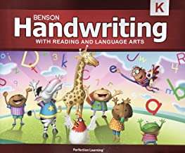 Book cover of Benson Handwriting, with Reading and Language Arts, K [Vertical]