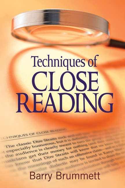 Book cover of Techniques of Close Reading