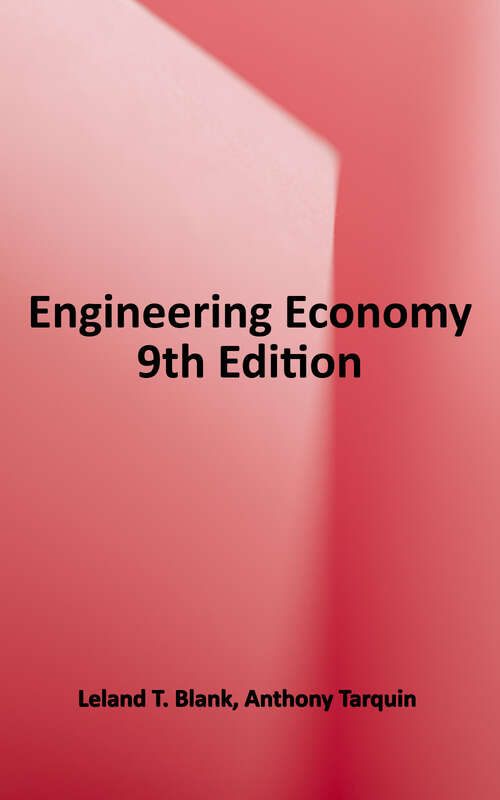 Book cover of Engineering Economy (9th Edition)