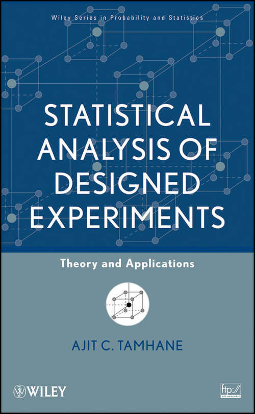 Book cover of Statistical Analysis of Designed Experiments