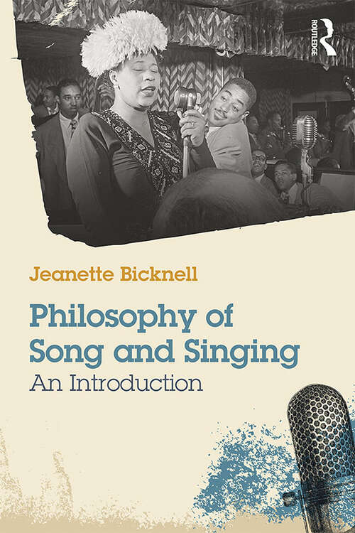 Book cover of A Philosophy of Song and Singing: An Introduction