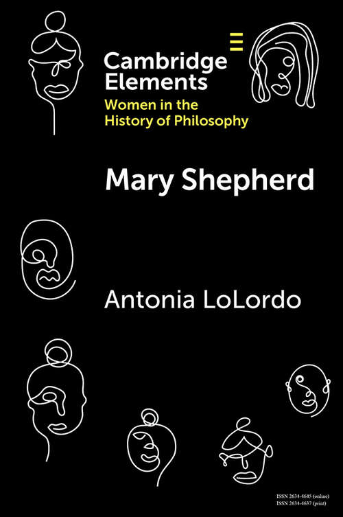 Book cover of Mary Shepherd (Elements on Women in the History of Philosophy)