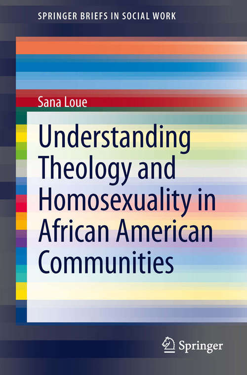 Book cover of Understanding Theology and Homosexuality in African American Communities