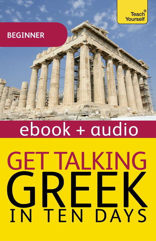 Book cover of Get Talking Greek: Enhanced Edition