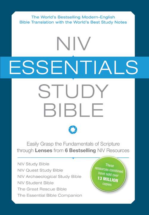 Book cover of NIV Essentials Study Bible: Easily Grasp the Fundamentals of Scripture through Lenses from 6 Bestselling NIV Resources