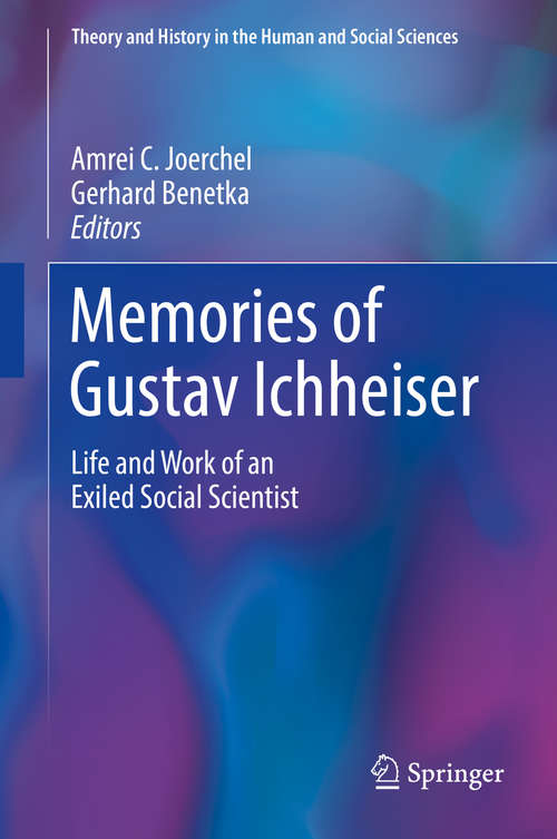 Cover image of Memories of Gustav Ichheiser