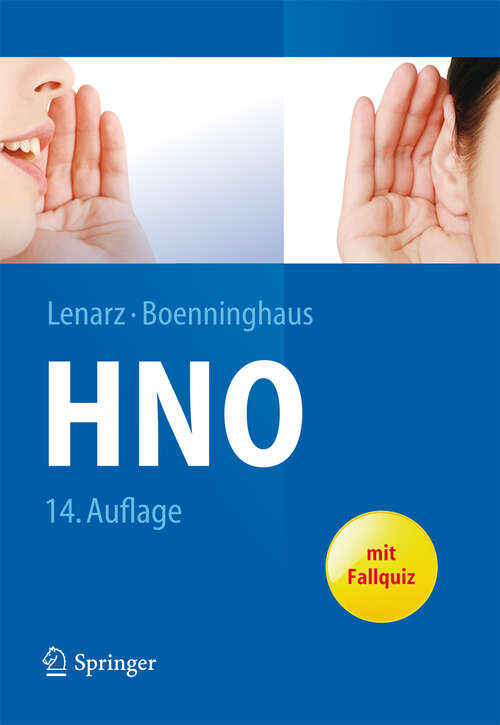 Book cover of Hals-Nasen-Ohren-Heilkunde