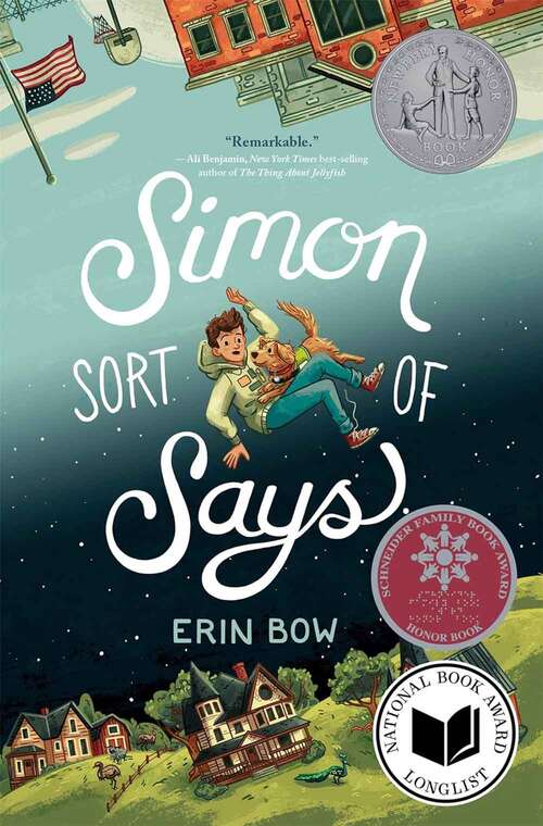 Book cover of Simon Sort Of Says: Newbery Honor Award Winner