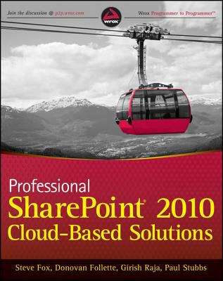 Book cover of Professional SharePoint 2010 Cloud Based Solutions