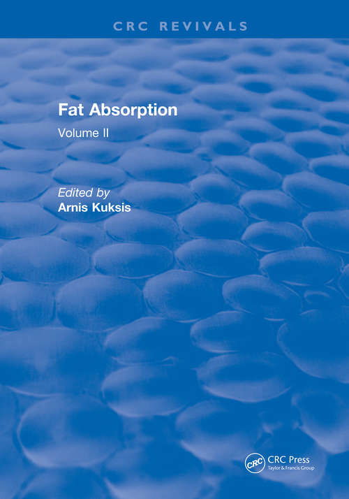 Book cover of Fat Absorption: Volume II