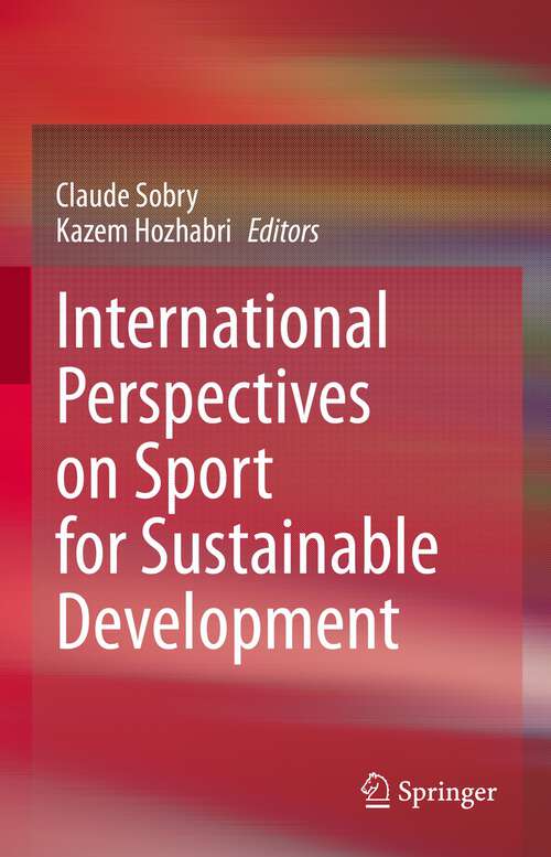 Book cover of International Perspectives on Sport for Sustainable Development (1st ed. 2022)