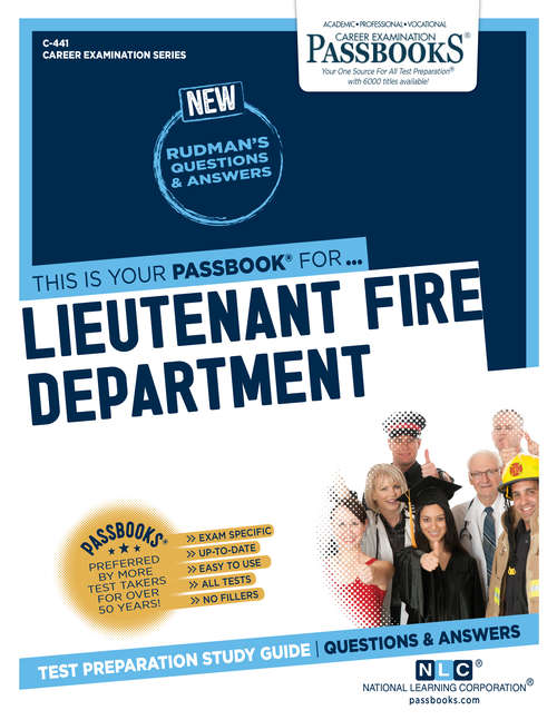 Book cover of Lieutenant Fire Department: Passbooks Study Guide (Career Examination Series)