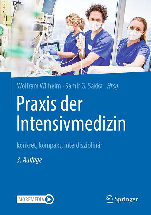 Book cover of Praxis der Intensivmedizin: konkret, kompakt, interdisziplinär (3. Aufl. 2023)