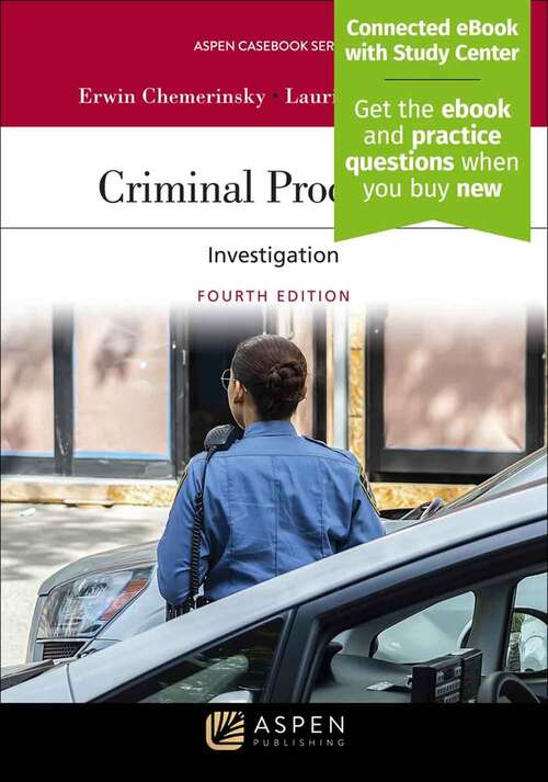 Book cover of Criminal Procedure: Investigation (Fourth Edition) (Aspen Casebook)
