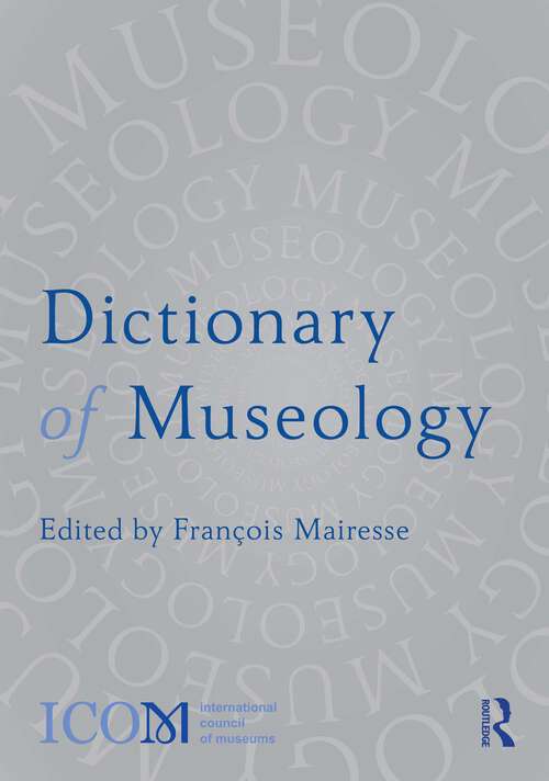 Book cover of Dictionary of Museology
