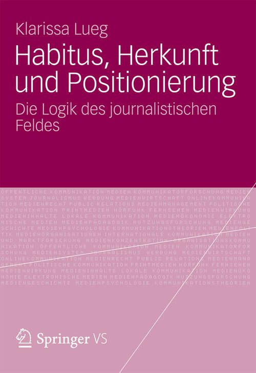 Book cover of Habitus, Herkunft und Positionierung