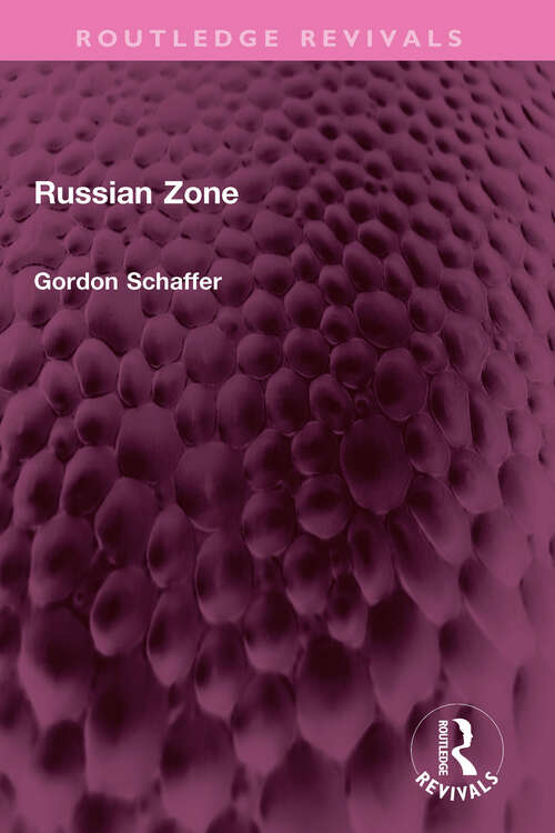 Book cover of Russian Zone (Routledge Revivals)