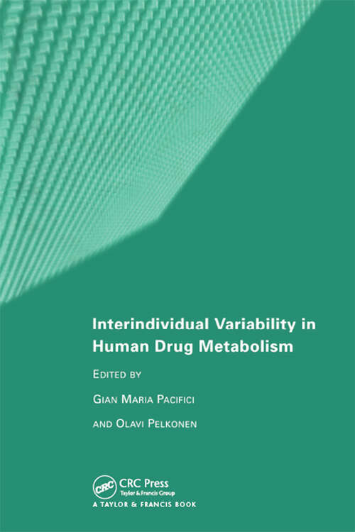 Book cover of Interindividual Variability in Human Drug Metabolism