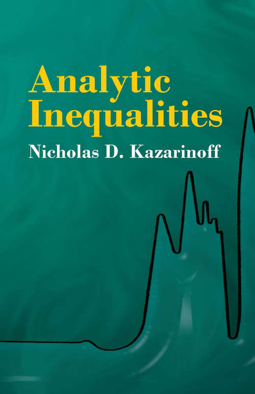 Book cover of Analytic Inequalities