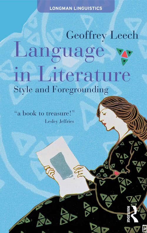 Book cover of Language in Literature: Style and Foregrounding